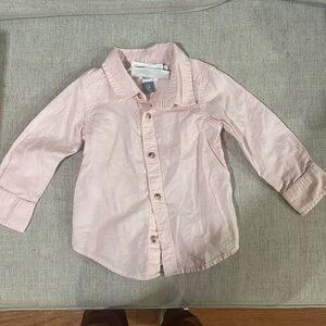 2T Light Pink Long Sleeve Button Down